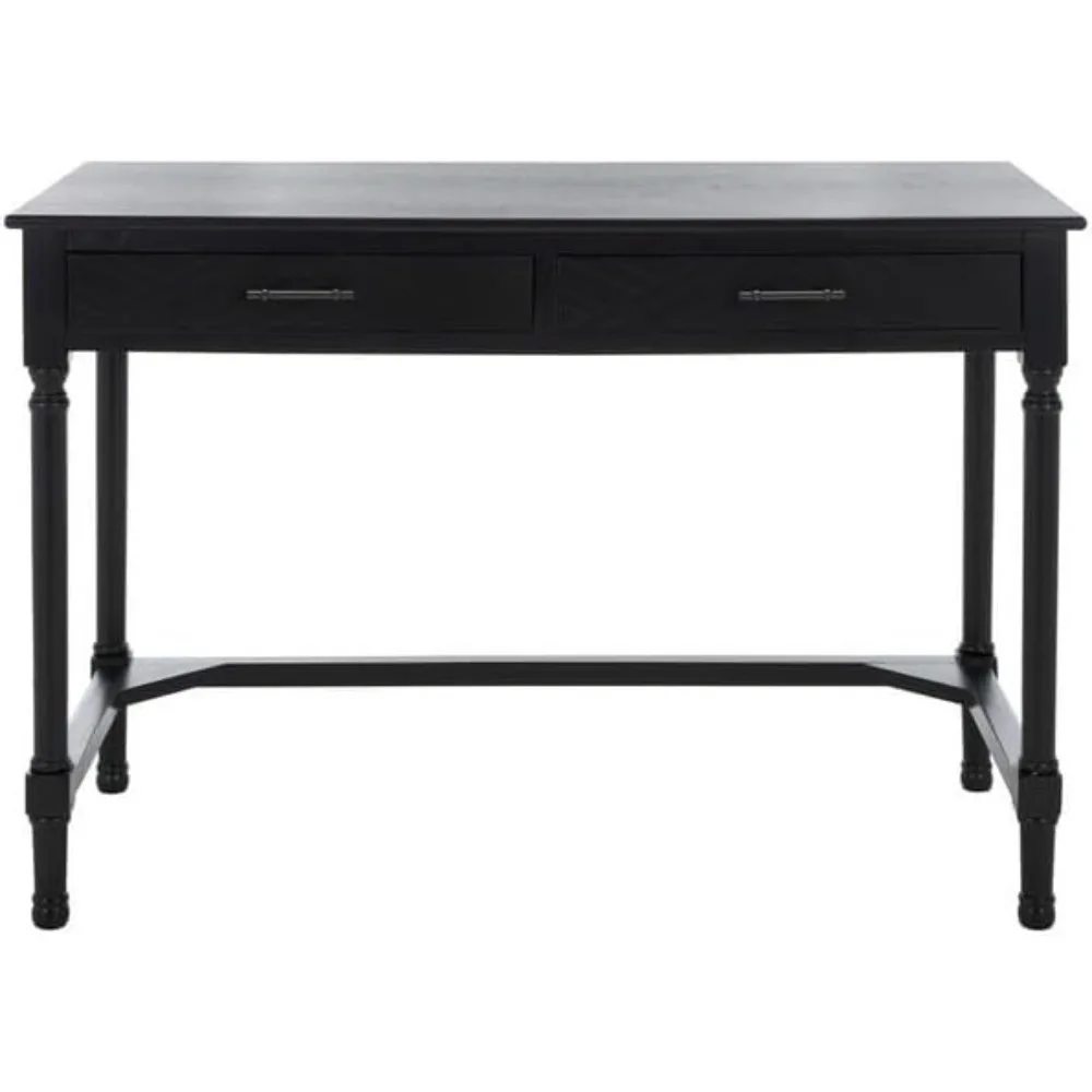 

Black double drawer office desk