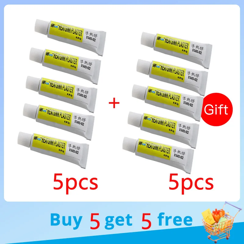 [Beli 3 mengambil 3] papan sirkuit perekat 5G termal konduktif Heatsink perekat kental lem senyawa CPU Heat Sink Sealant