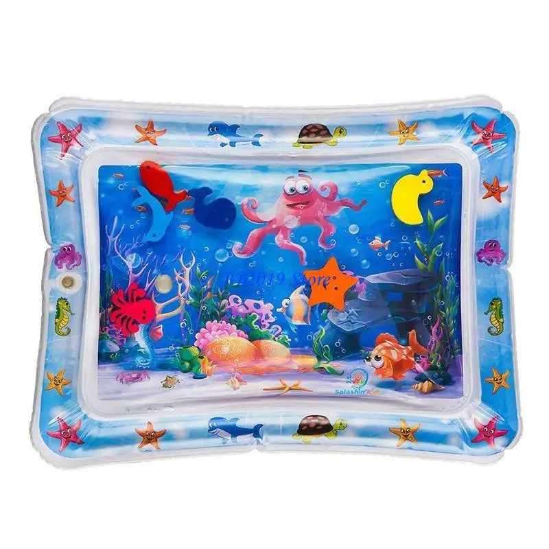 

Q0KB PVC Playmat Playmat Охлаждающая кровать для умываемой детской кровати коврик для игры для игры с не скользящим дном, для