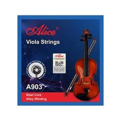 Alice A903 Viola Strings Steel Core Alloy Winding 1 Set for 16