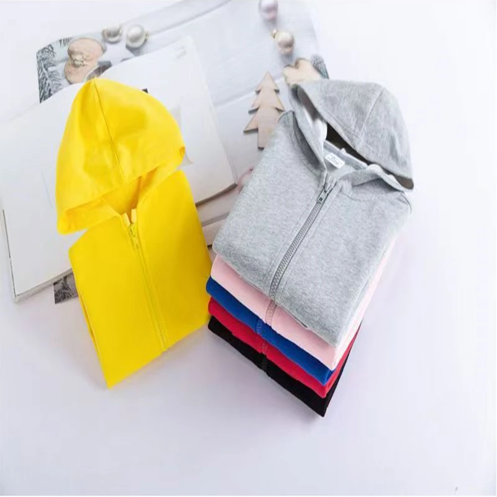 Kids Steed Black Zipper Fashion Hoodie Boys Print Tracksuit Girls Red Toddler Coat 3-12Y Top Casual Autumn Clothing