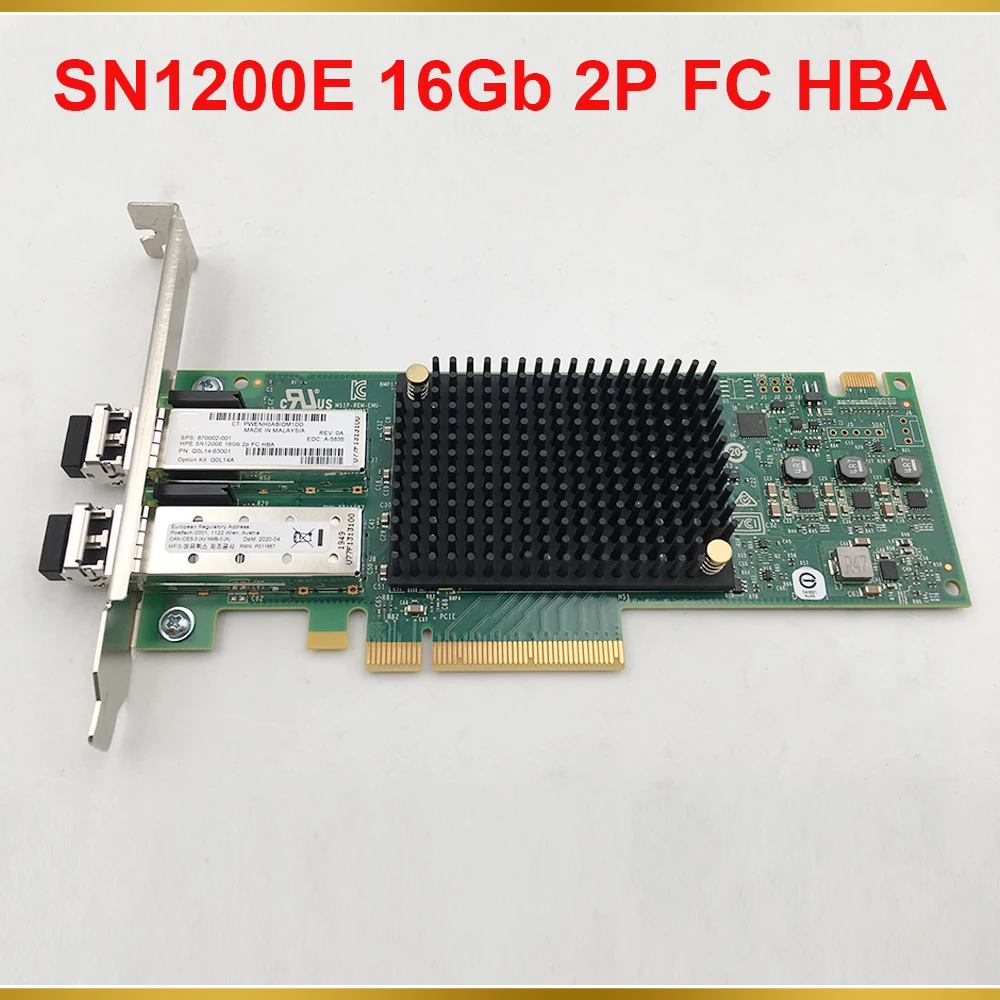 

Для HP 870002-001 16Gb Dual Port FC HBA Card SN1200E Q0L14A