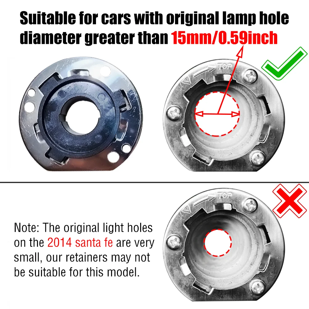 h7 Adapter L02B for installation of LED lamps in KIA,K3,K5,Sorento,Sportage,For Hyundai Grand,Velotser,Sonata 9,Santa fe 2 pcs