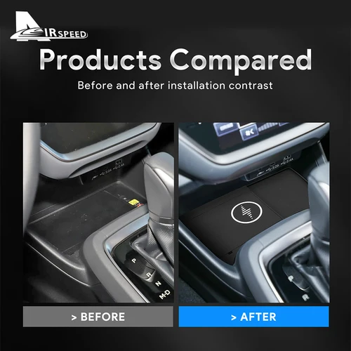 Imagen 2 del producto Cargador inalámbrico de coche para Subaru Crosstrek Impreza 2024 2025 para Iphone soporte de carga de PVC para teléfono móvil inalámbrico 15W RHD LHD