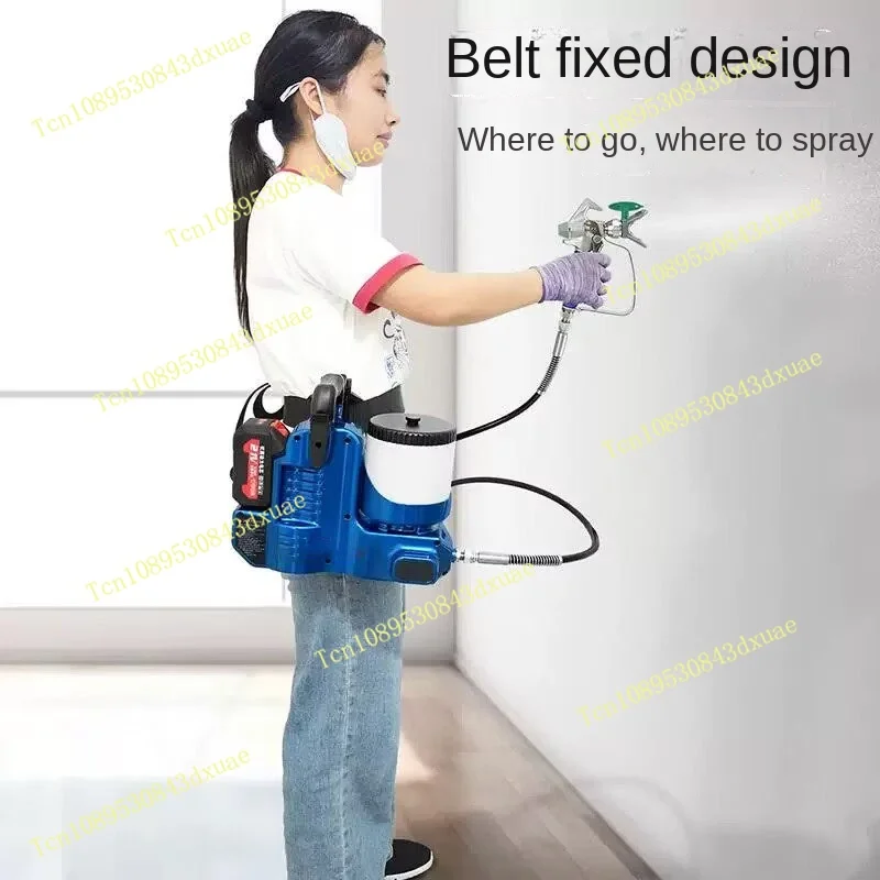 1.2L High Pressure Airless Sprayer Electric Paint Sprayer Lithium without battery charger Small Backpack Style