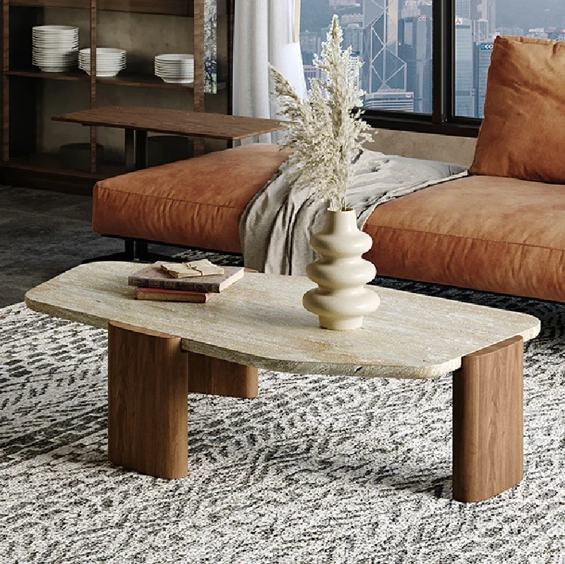 Floor Living Room Coffee Table Mobile Modern Funky Minimalist Wood Console Center Table Nordic Tavolino Da Salotto Furniture