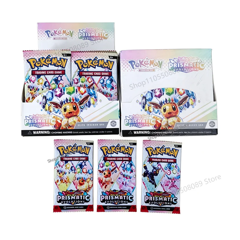 360 Stück Pokemon-Karten Prismatic Evolutions SCARLET VIOLE Englische Version Pokemon Booster Battle Sammelkarten
