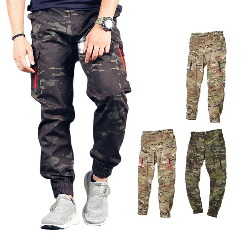 

Emersongear Tactical Ankle Banded Pants Mens Pants Camo Jogger Trousers Camping Hiking Hunting Combat Fashion Red Zip EMS9340