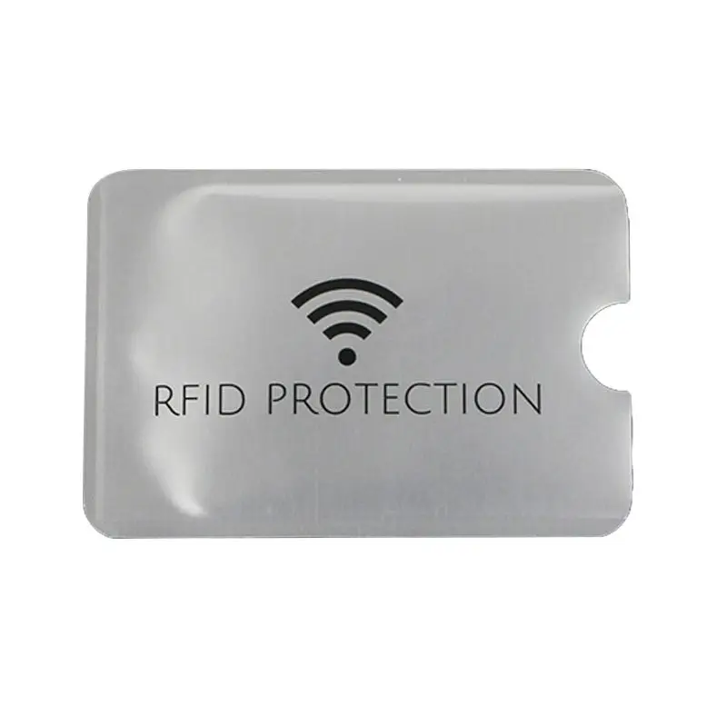 RFID ブロッキングリーダーロック銀行クレジットカードプロテクターシールドバッグスリーブホルダー