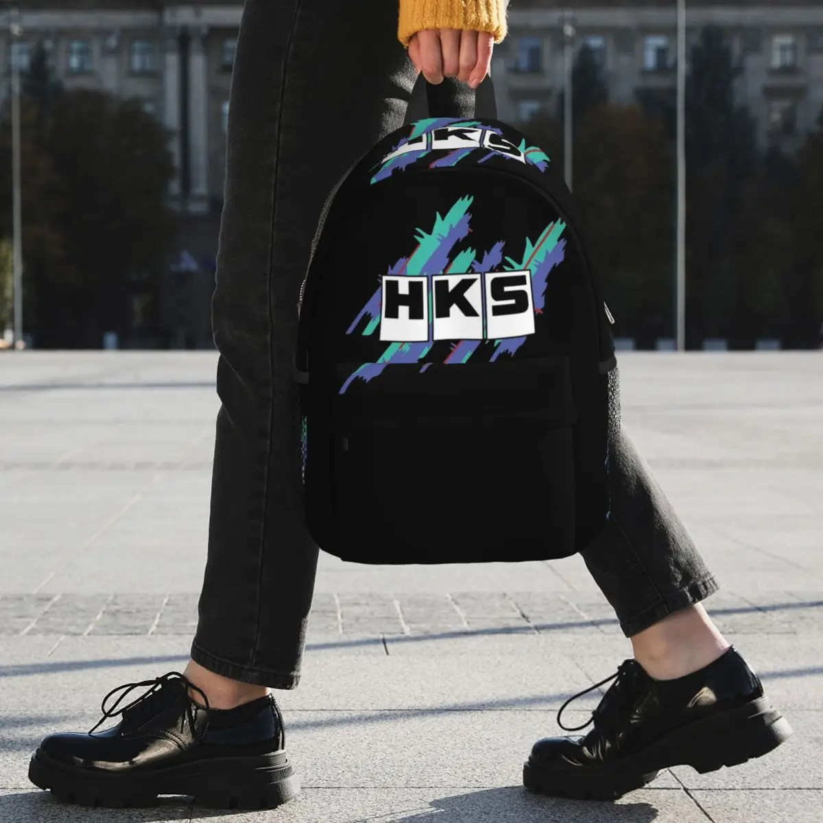 Hks Backpack Student Boys Girls BookBag Children School Bag Laptop Shoulder Bags for Men Women