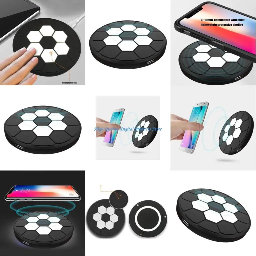 

U2JE General Wireless Charging Pad with FOD Detections Wireless Phone 10W