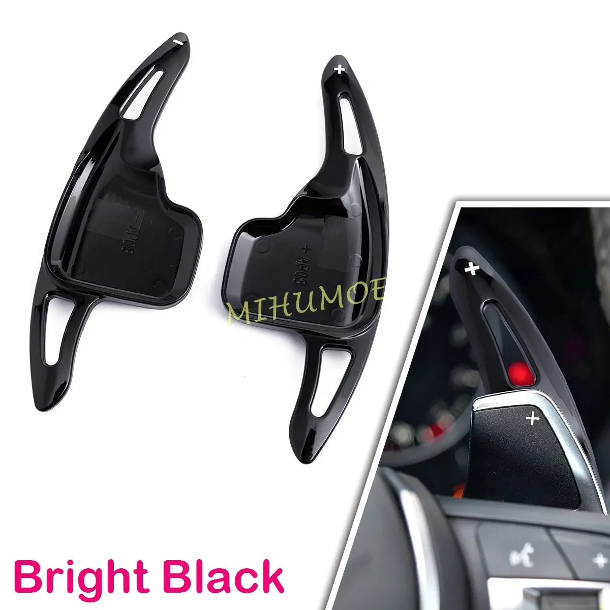 

Глянцевые черные накладки на руль для BMW X1 X2 X3 X4 X5 X6 220i 320i 325i 330i 420i 430i 530i 540i