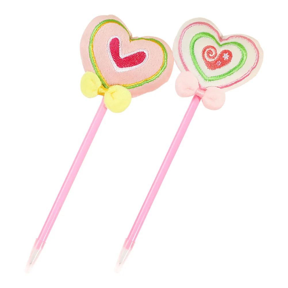

2Pcs Valentine Heart Shape Ballpoint Pens Cute Ballpoint Pens Smooth Writing for Journaling Office Use Black Ink
