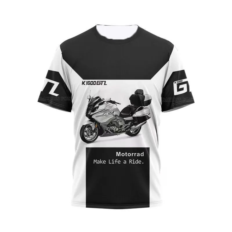 

Мотоциклетная мужская футболка с короткими рукавами BMW Racing, быстросохнущая и впитывающая пот футболка с короткими рукавами для мужчин и женщин