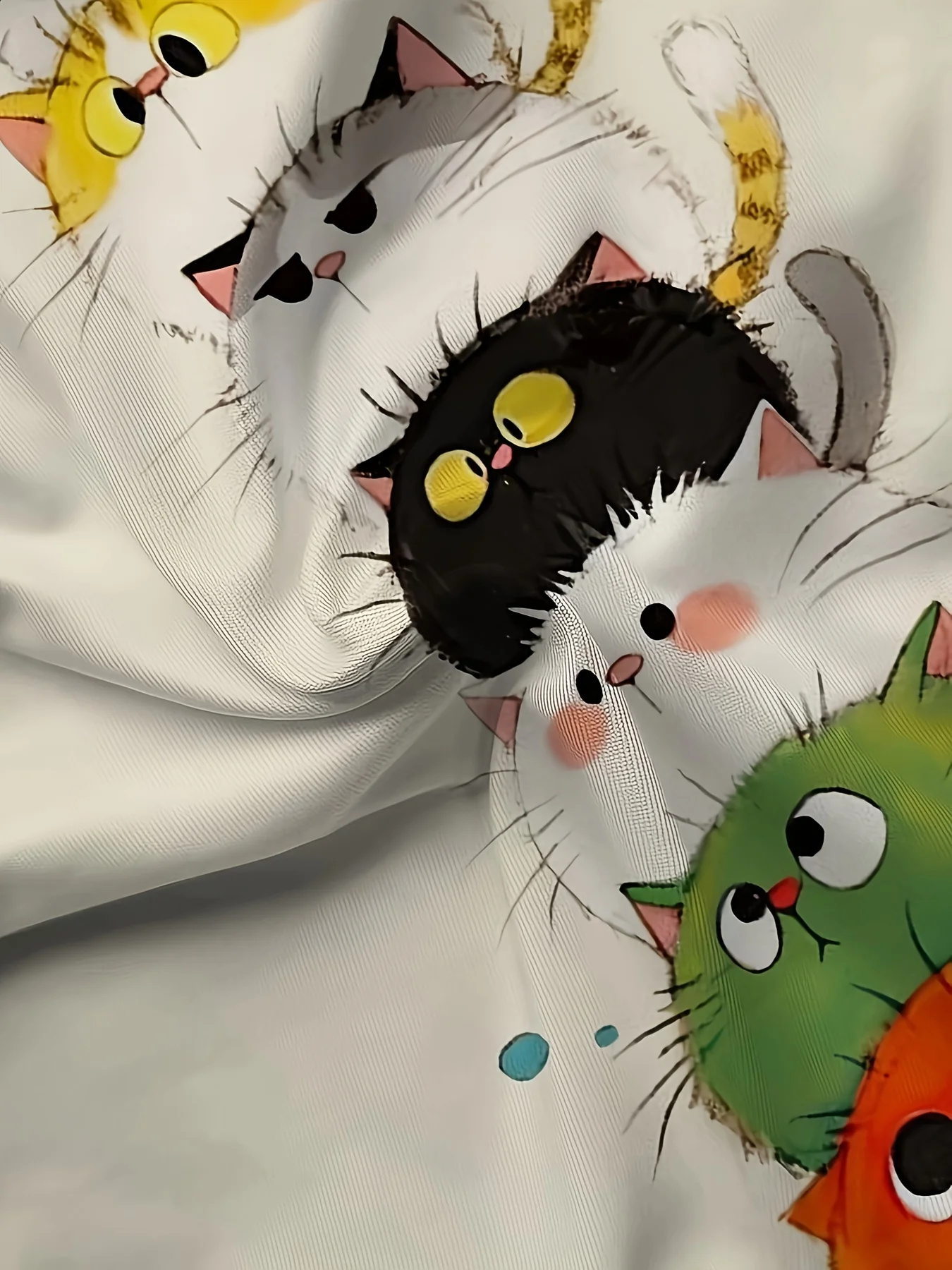 Verão brincalhão dos desenhos animados gato gráfico t camisas 3d impressão com decote em v esfrega topo-luz bege manga curta uniforme de enfermeira com bolsos