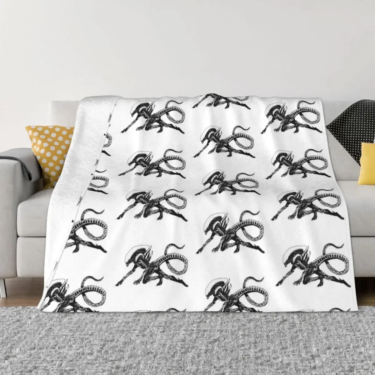 

Xenomorph Alien Movie Throw Blanket Baby Thermals For Travel Fluffy Softs Blankets For Sofas Blankets