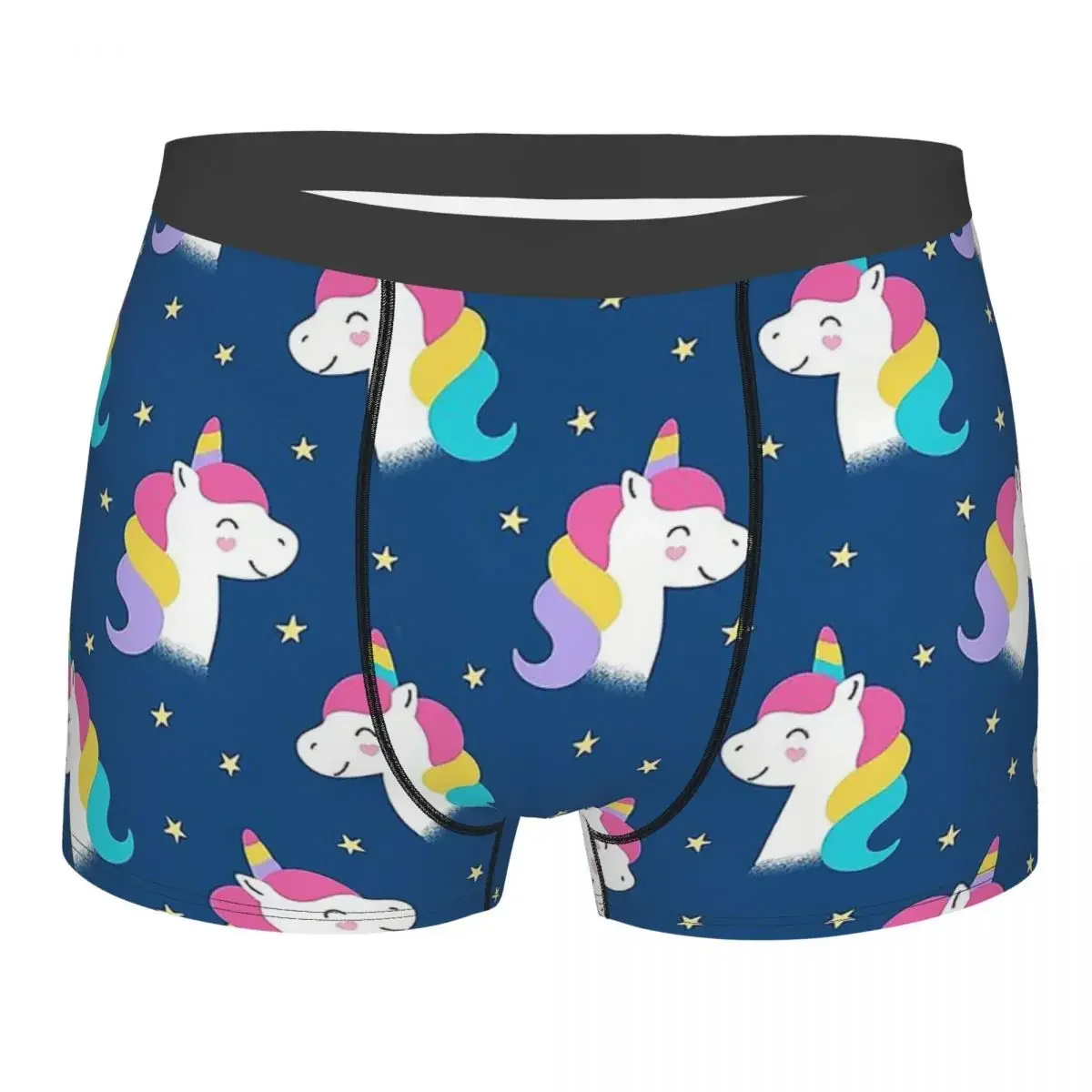 

Unicorn Face Kawaii Cute Animal Animals Underpants Breathbale Panties Male Underwear Sexy Shorts Boxer Briefs