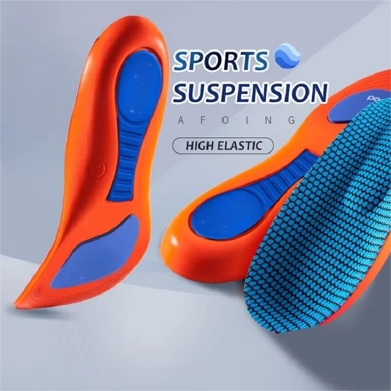 Sport Orthopedic Insoles for Feet Men Women EVA Breathable Shock Absorption Shoes Insole for Running Basketball Sport Care Pads