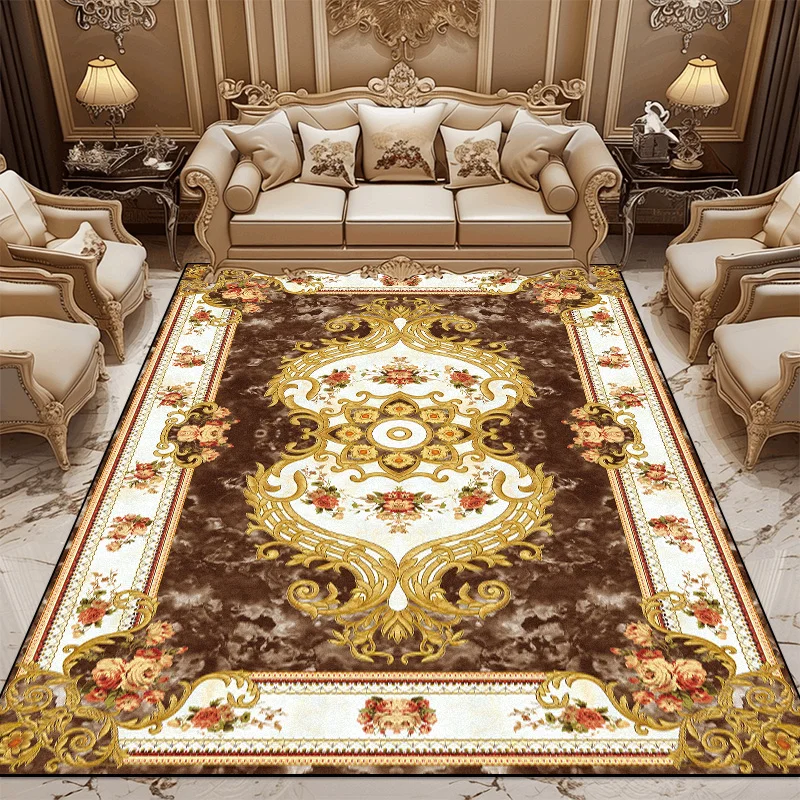 Luxury Carpets for Living Room 160x230 Flannel Customizable Soft Rugs European Bedroom Decor Home Alfombra Plush Non-slip Mat