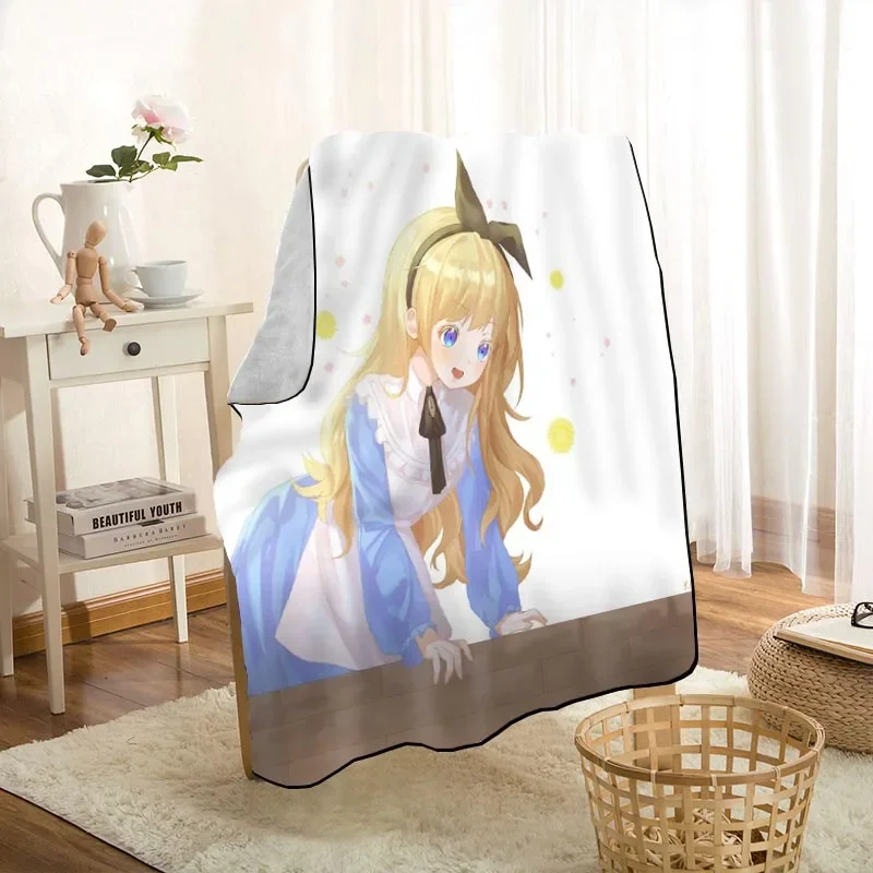 بطانيات محمولة بطباعة ناعمة للمنزل ، أريكة ، مفارش أسِرة ، غطاء سفر ، بالغ ، جديد ، صنعتني أميرة ، أو