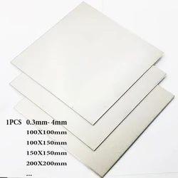 1pcs GR2 Ti Sheet Plate 0.3mm- 4mm Titanium Sheet Titanium Titan Ti Alloy Ti Titanium Plate Sheet100X100/100X150/150X150/200X200