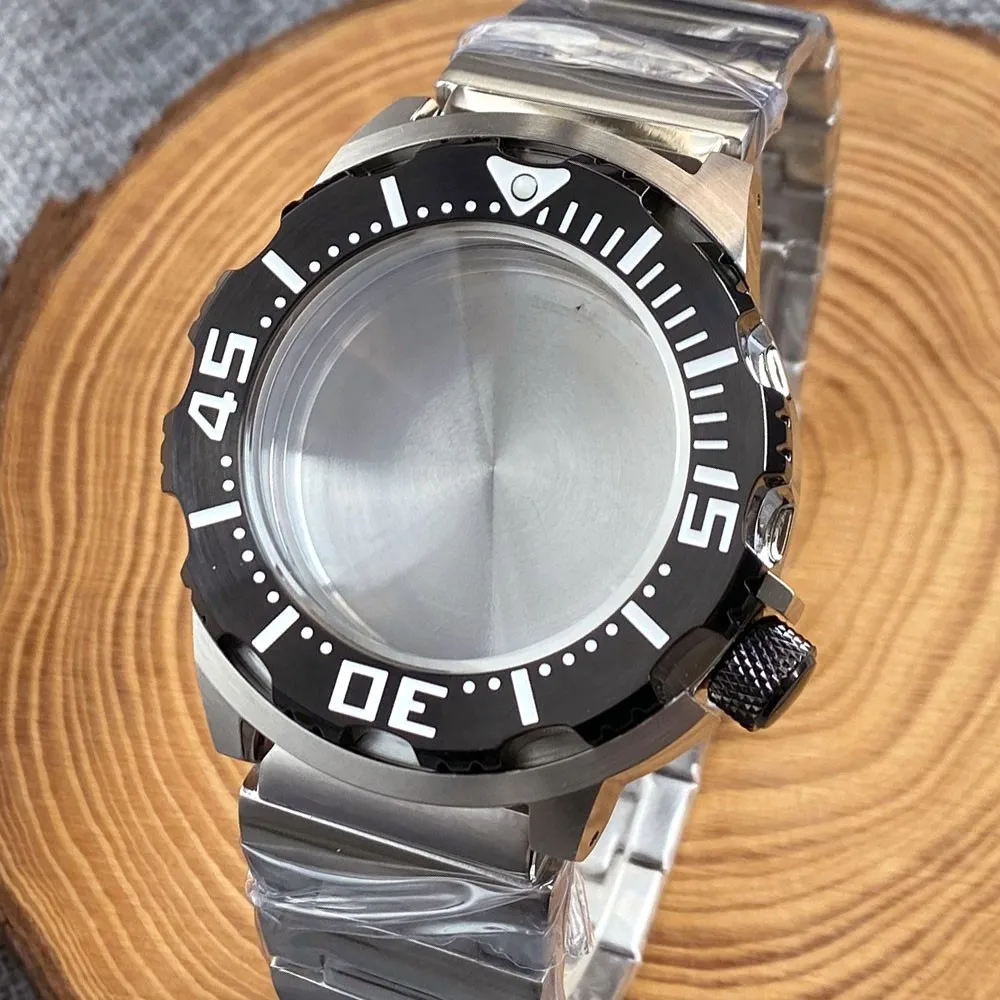 

Корпус часов Monster из стали с PVD-покрытием и сапфировым стеклом, 42 мм, с браслетом, совместимый с японскими механизмами NH34, NH35, NH36