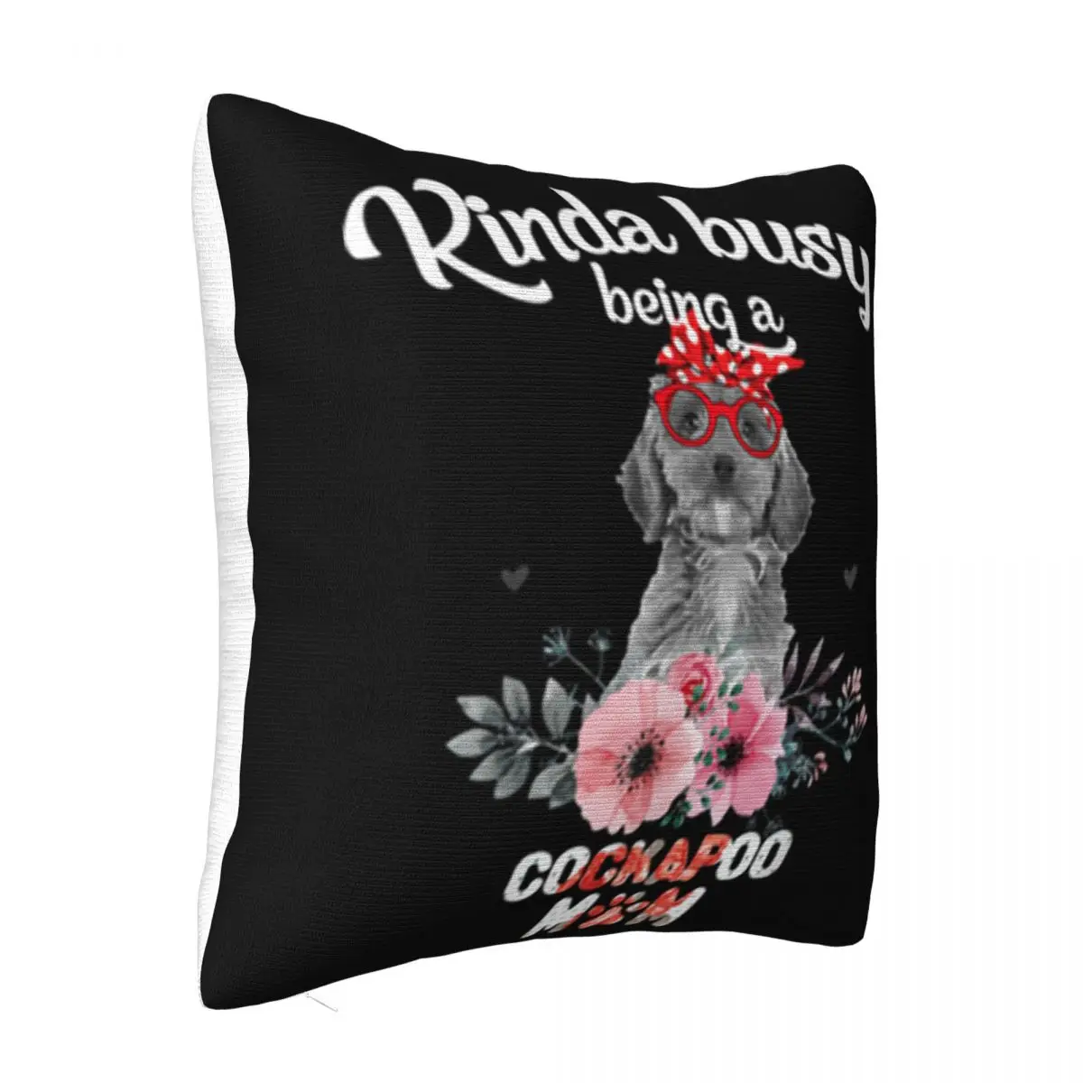 Pretty Cockapoo Mom Kinda Busy Being Dog Mothers Day Gift Splicing Western Style Fitness Pillow Case