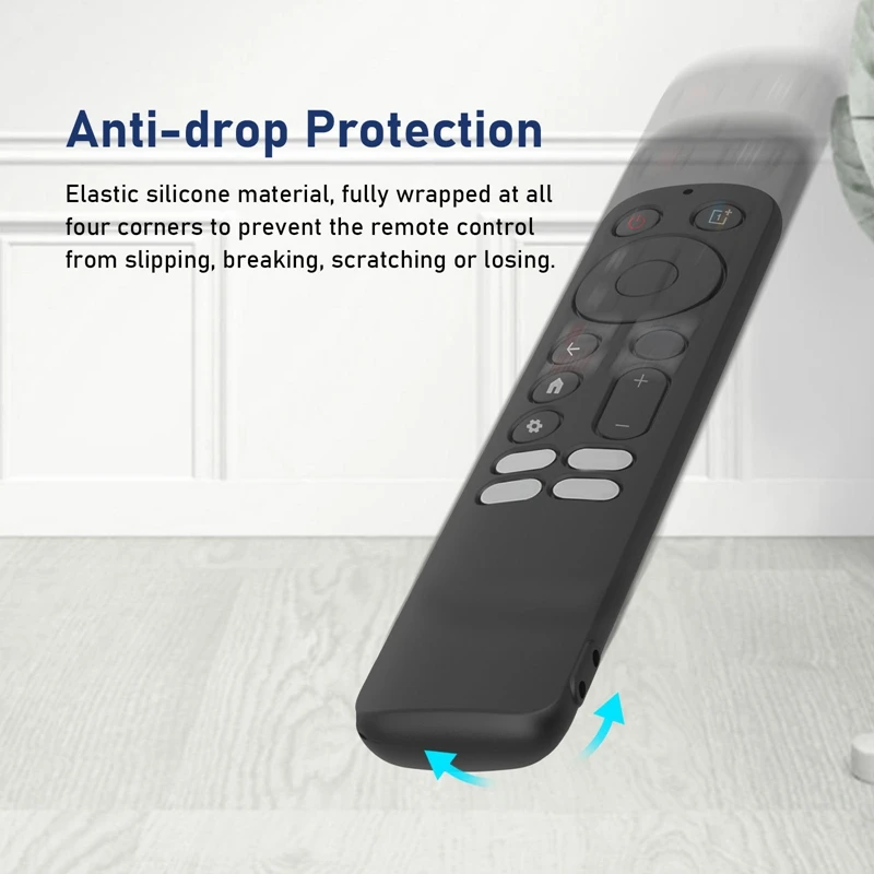 Top-For Oneplus TV Q2 Pro Remote Control Cover Portable Anti-Fall Dust-Proof Silicone All-Pack Cover