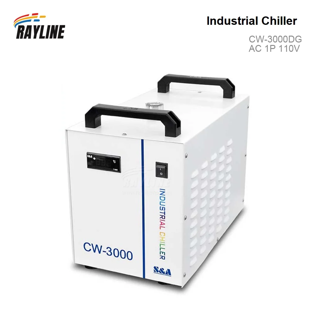 Original S&A CW3000 Industrial Water Chiller for CO2 Engraving Cutting Machine Cooling 40/50/60/80W Laser Machine DG110V AG220V