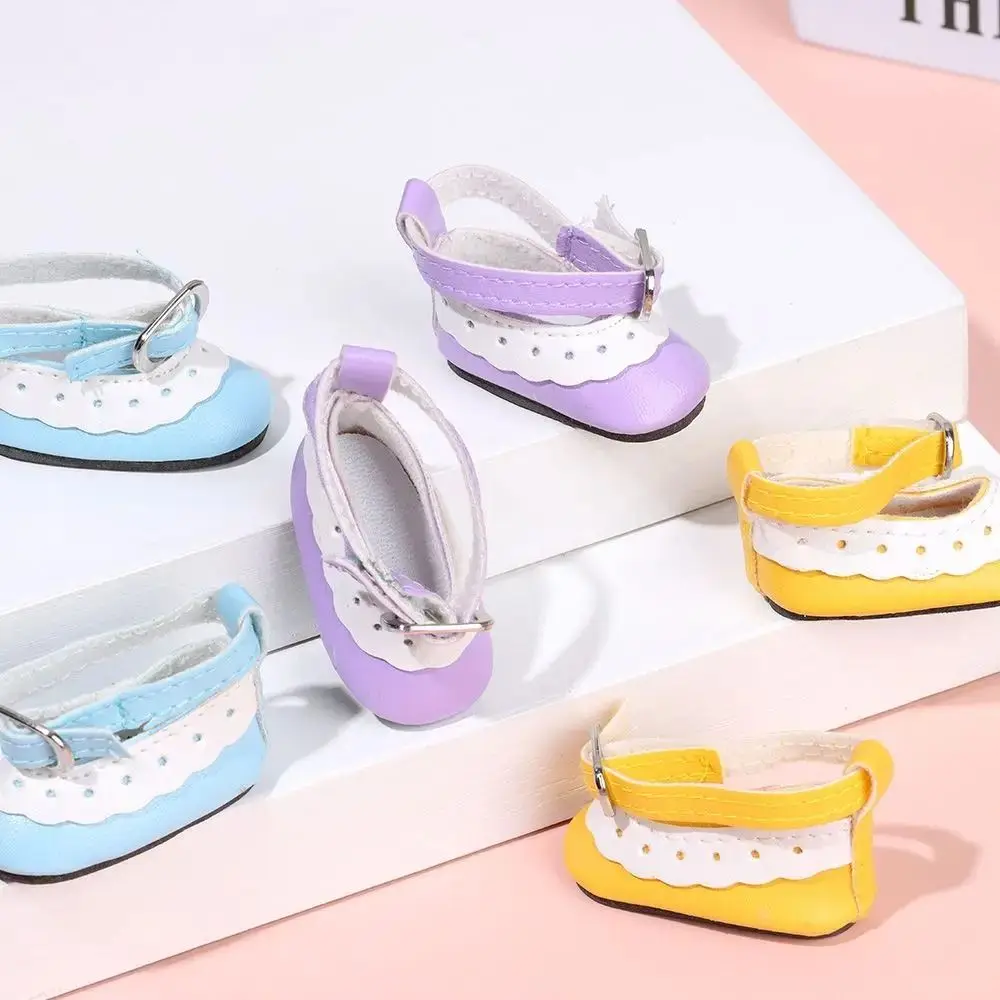 5cm Length 5cm Length Doll Shoes DIY PU Bright Leather Shoes Colorful Plimsolls 1/6 Scale Mini Sneakers Blythe Doll Toy