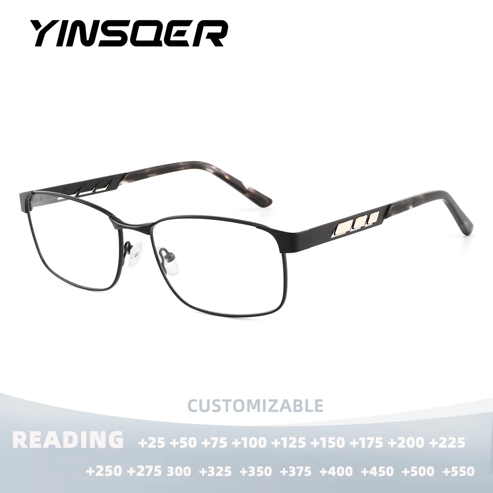 

Мужские и женские очки с блокировкой синего света для металлических полнокадровых считывателей, лупа, линзы для пресбиопии, очки по индивидуальному заказу