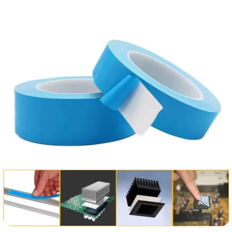 Thermal Tape 25M*0.2mm Insulating Heat Dissipation Tape Double Sided Thermally Conductive Tape For Chip PCB LED Strip Heatsink