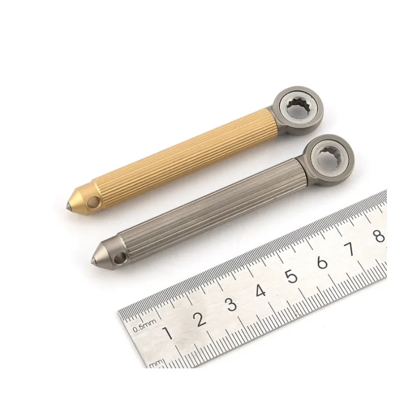 

Portable Mini Window Breaker Ratchet Screwdriver Set 1/4" Hex Drive Precision Hand Tool for RC Model Tight Space Repair Tools