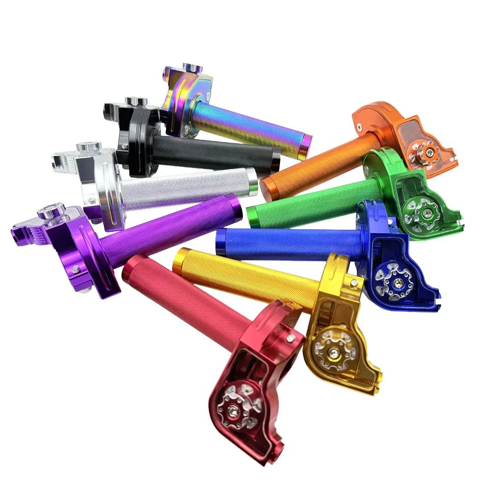 

Motorcycle 22mm CNC Aluminum Accelerator Throttle Twist Grip Handlebar with 1080mm Cable for Motorcycle Moped ATV Quad Bicycle