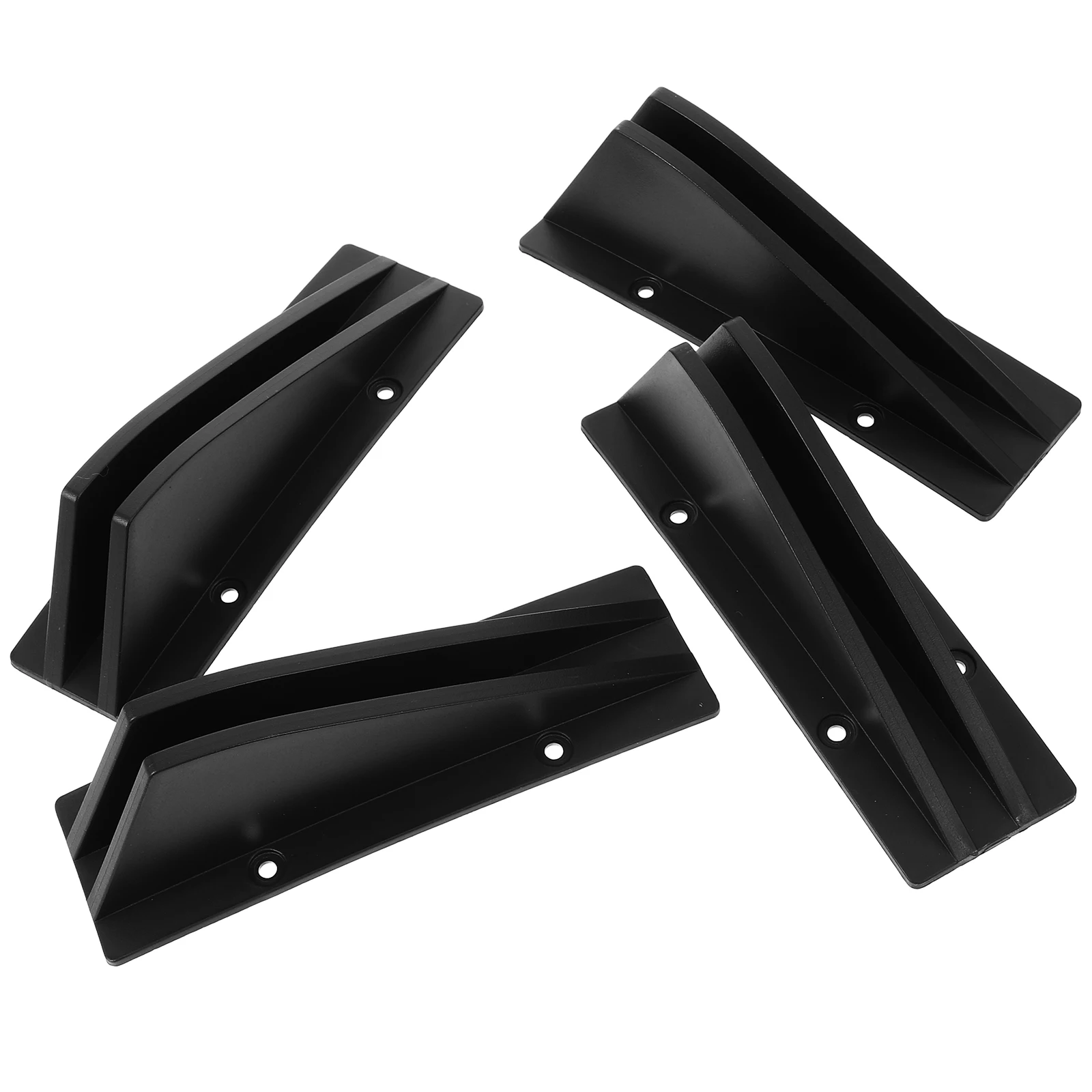 

4Pcs Car Spoiler Diffuser Curved Rear Bumper Automotive Modification Part Tail Spoiler Aerodynamic Design PP Material
