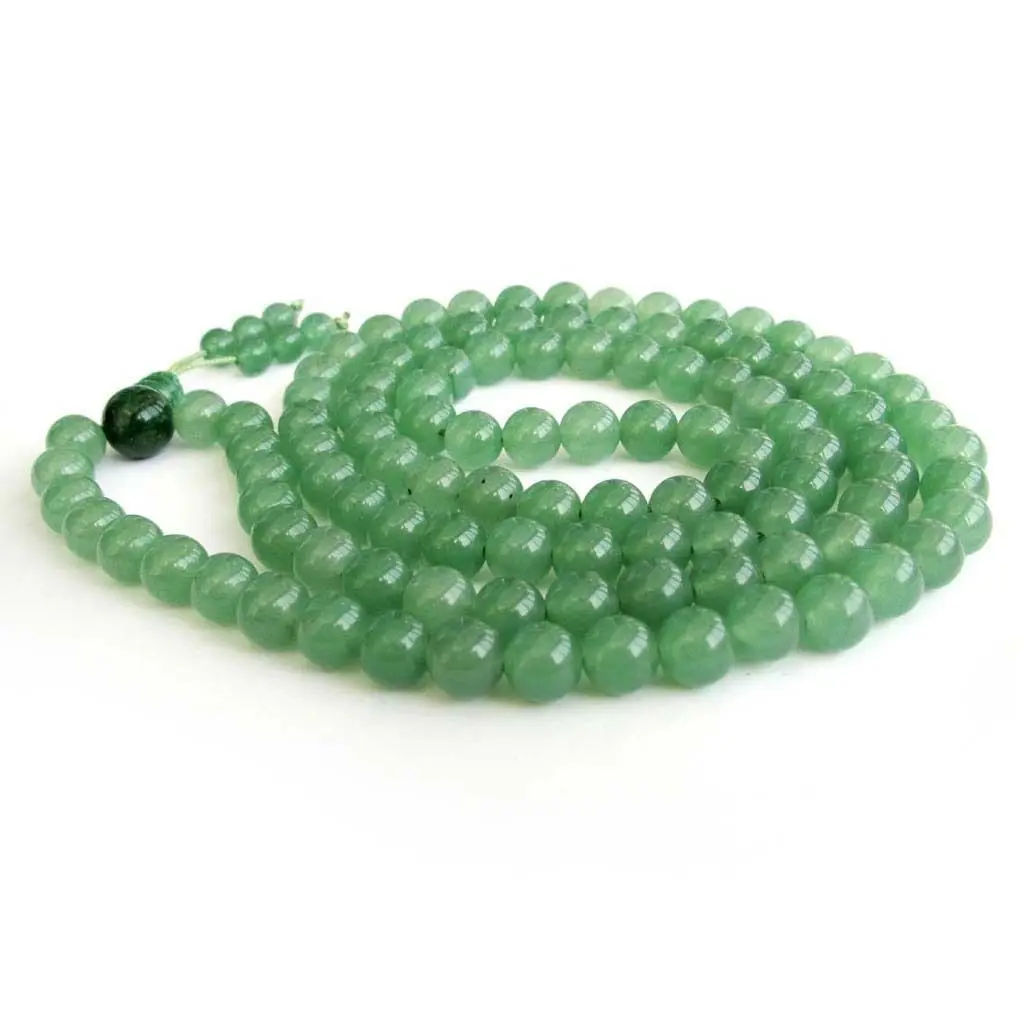 

8mm Green Jade 108 Buddha Beads Bracelet Health Cuff Charm Buddhist Unisex Women Gift Bangle Yoga Men