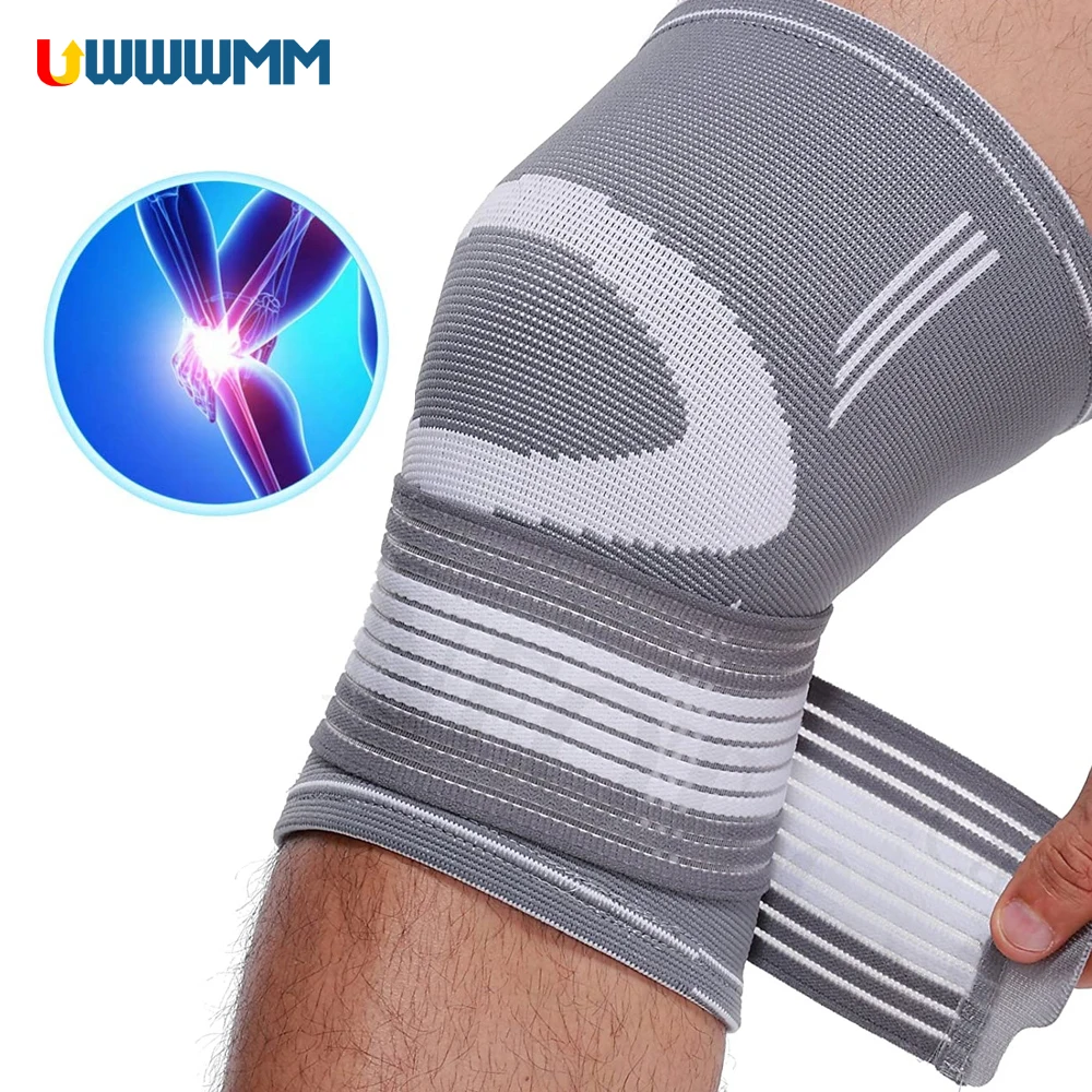 1Pcs Adjustable Knee Compression Sleeve Meniscus Tear Sports Knee Brace Running Joint Pain Relief Knee Support Arthriti