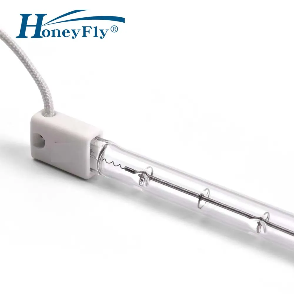 HoneyFly 10pcs Infrared Heater  240V 1000W 330mm/380V 2000W 500mm Clear SK15 Halogen Lamp PET Blowing Machines Heating Element