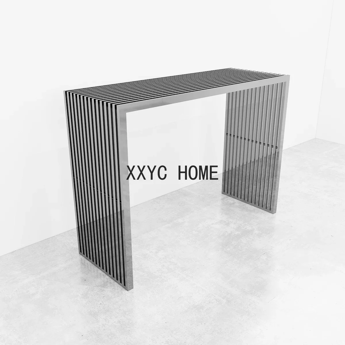 

Modern Minimalist Gold-Plated Stainless Steel Console Foyer Console Tables Decorative Table Side Table