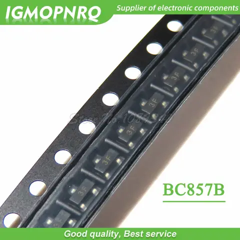 200PCS BC857B 3F SOT-23-3 TRANSISTOR 200mW Bipolar Transistors - BJT  new original