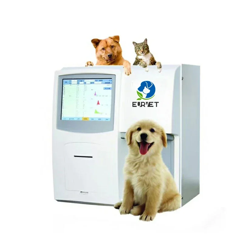 EUR VET Hot Sale 3-part Diff Cbc Test Machine Veterinary Hem atology Analyzer Factory Price