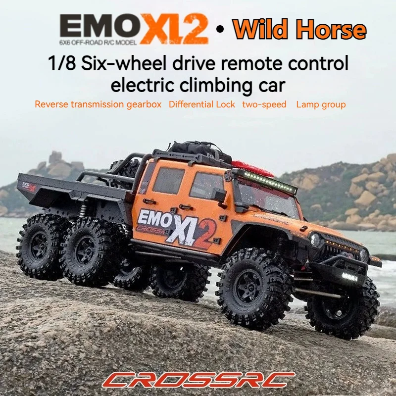 

Crossrc 1:8 Emo Xl2 Mustang 2,4 г полномасштабный пульт дистанционного управления, имитация шестиколесного привода, двухскоростная модель альпинистского внедорожника