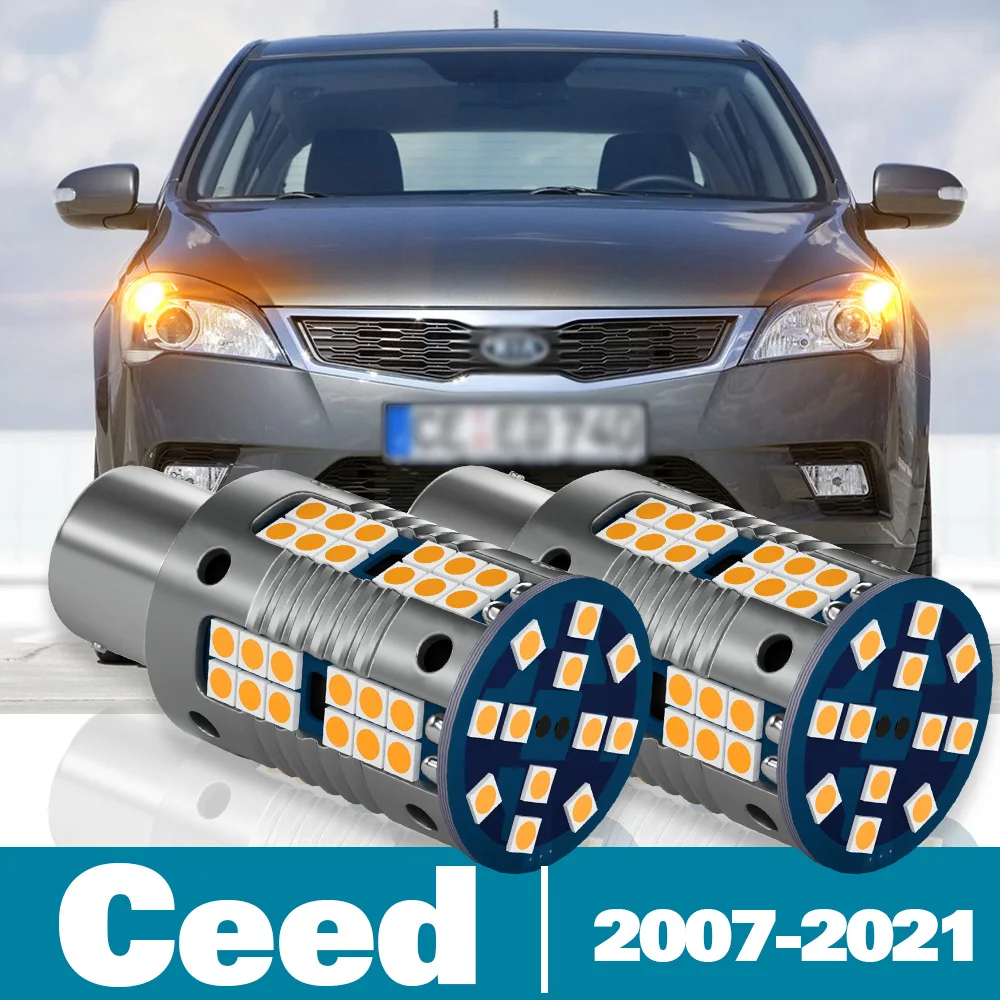 2pcs LED Turn Signal Light For Kia Ceed Accessories 2007 2008 2009 2010 2011 2012 2013 2014 2015 2016 2017 2018 2019 2020 2021