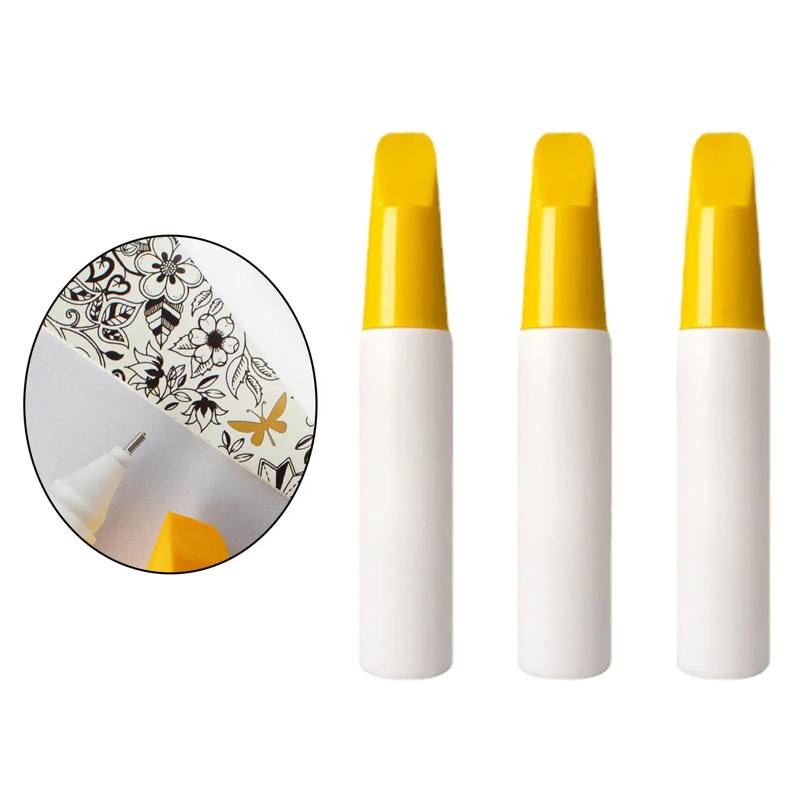 

3 Pcs Refillable Empty Pen Rod Barrels Tube Liquid Repair Paint Pen