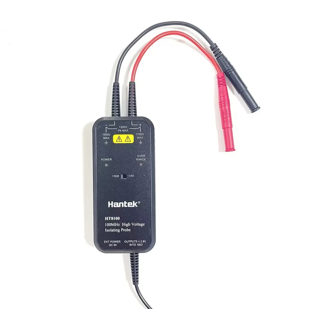 Hantek 100MHZ Oscilloscope HT8050/HT8100 High Voltage Differential Probe Isolation Probe LED Indicator Accessory Tools