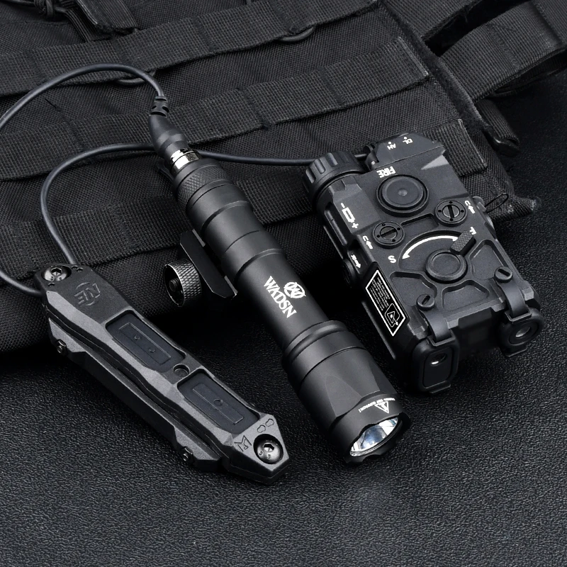 ยุทธวิธี OGL สีแดง/สีเขียว/สีฟ้าเลเซอร์ไนลอน Full Functoin & WADSN ไฟฉาย LED M300A M600C & Dual รีโมทปุ่มควบคุมสวิทช์