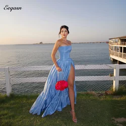 Luxury Evening Dresses 2026 Women's Dress Robe Grace Robes De Wedding A Line Satin Split Special Occasion Dresses Customized