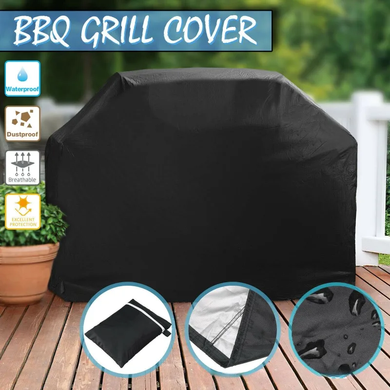 Outdoor Barbecue Stove Cover Waterproof Sunblock Dust Cover 210