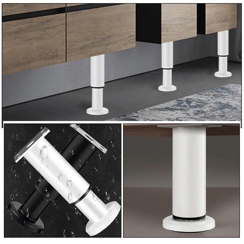 

2Pcs Adjustable Furniture Legs Support Feet Cabinet Table Legs Sofa Couch Bed Frame Replacement Furniture Feet