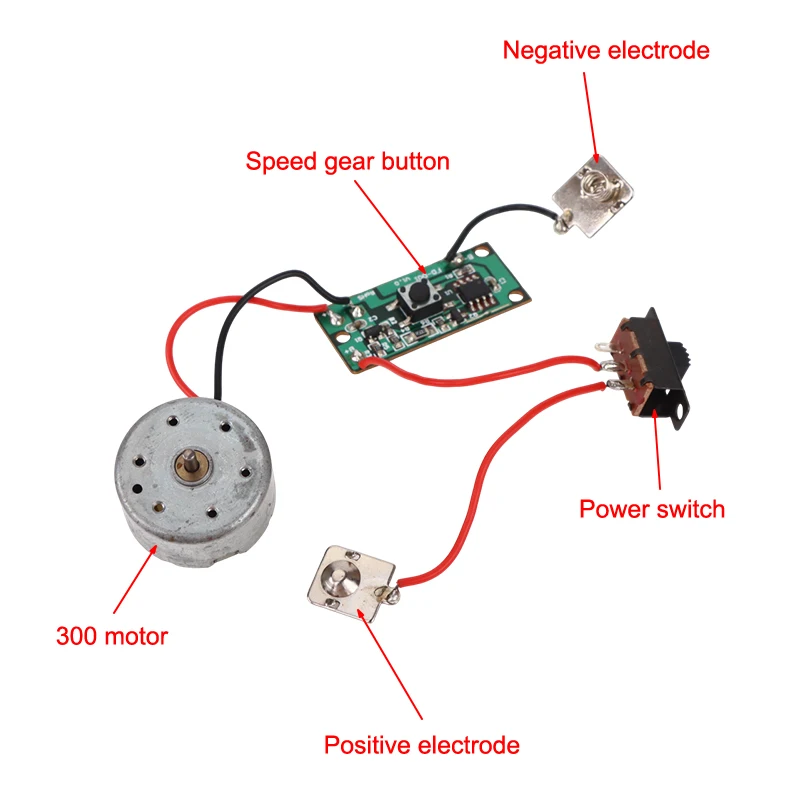 DC 3.7V DIY Switch Speed Control Board Speed Switch Drive Board Controller Electronics Repair Accessories